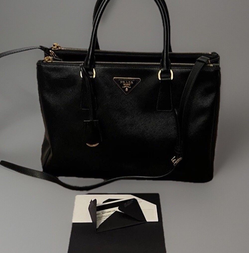 Prada Galleria Saffiano Leather Bag Large Pristine Cond. w/Cert. of Authenticity